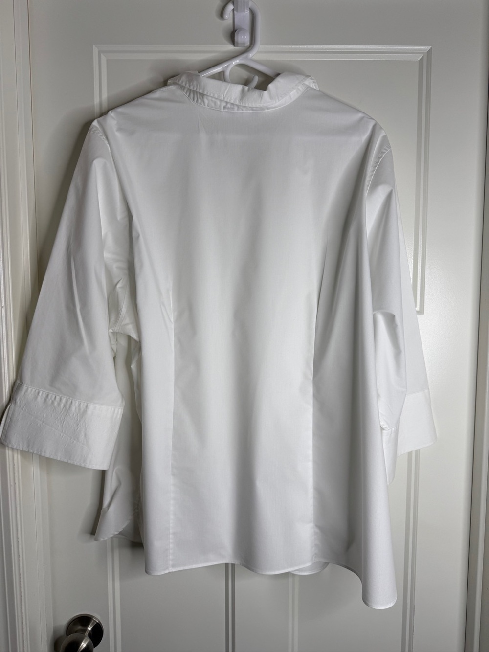 Lands End Classic Women’s Button-Down Shirt - White & Black 26W - Picture 7 of 12